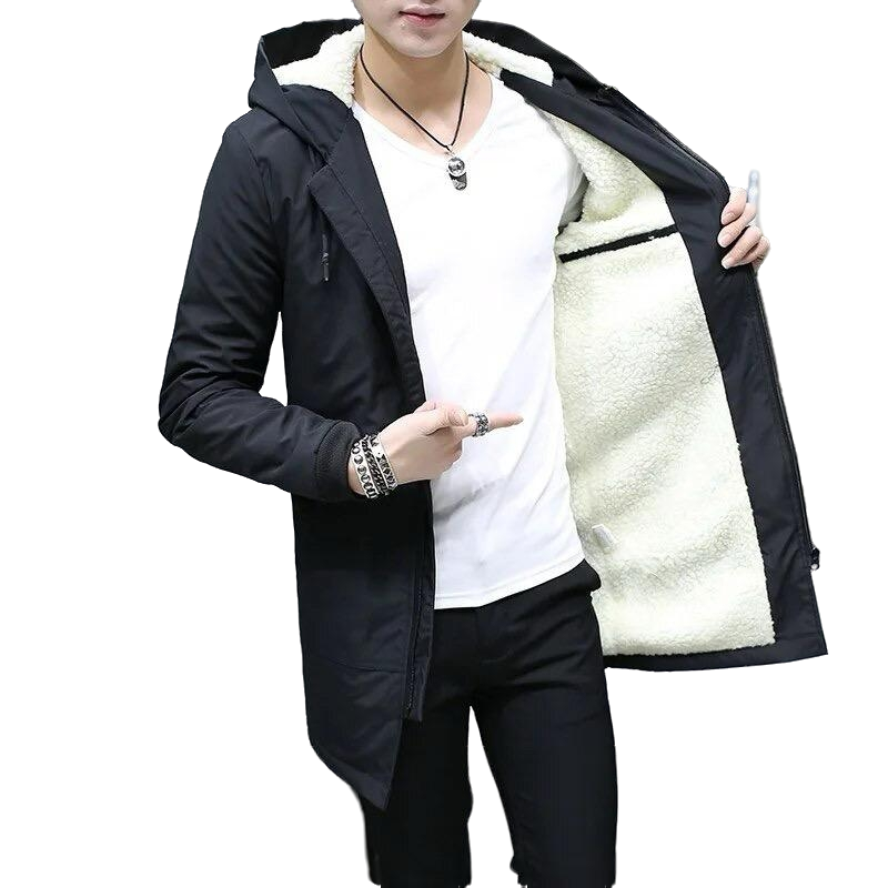 Korean Warm Coat Male Winter Jacket