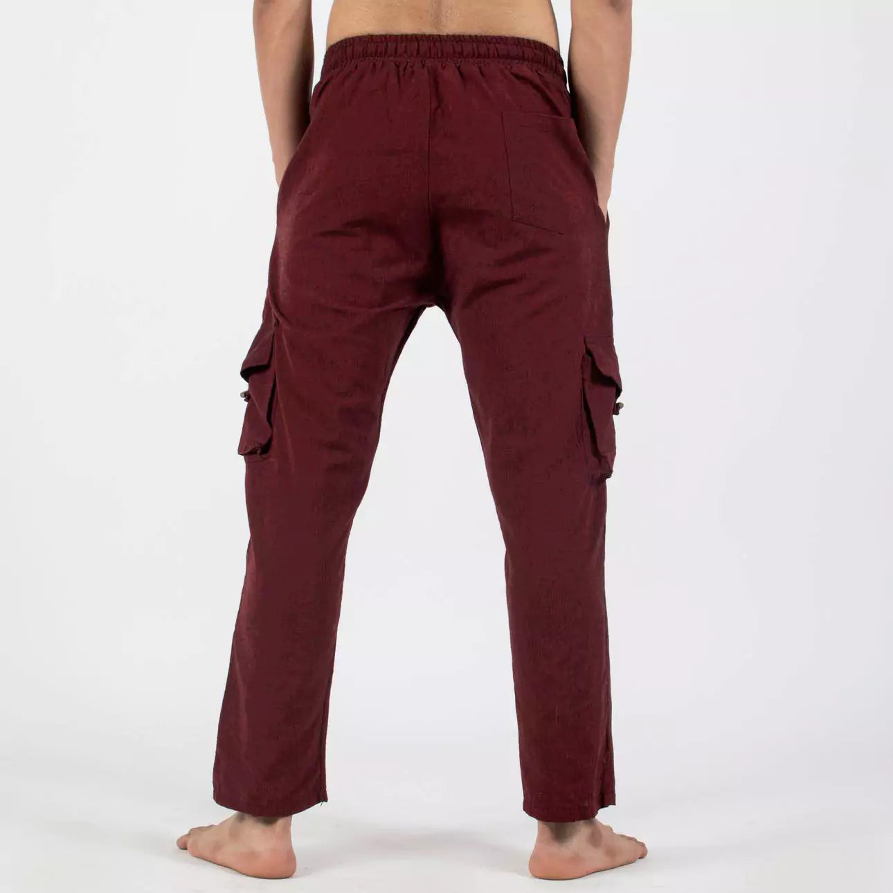 Relaxed Linen Cargo Sweatpants