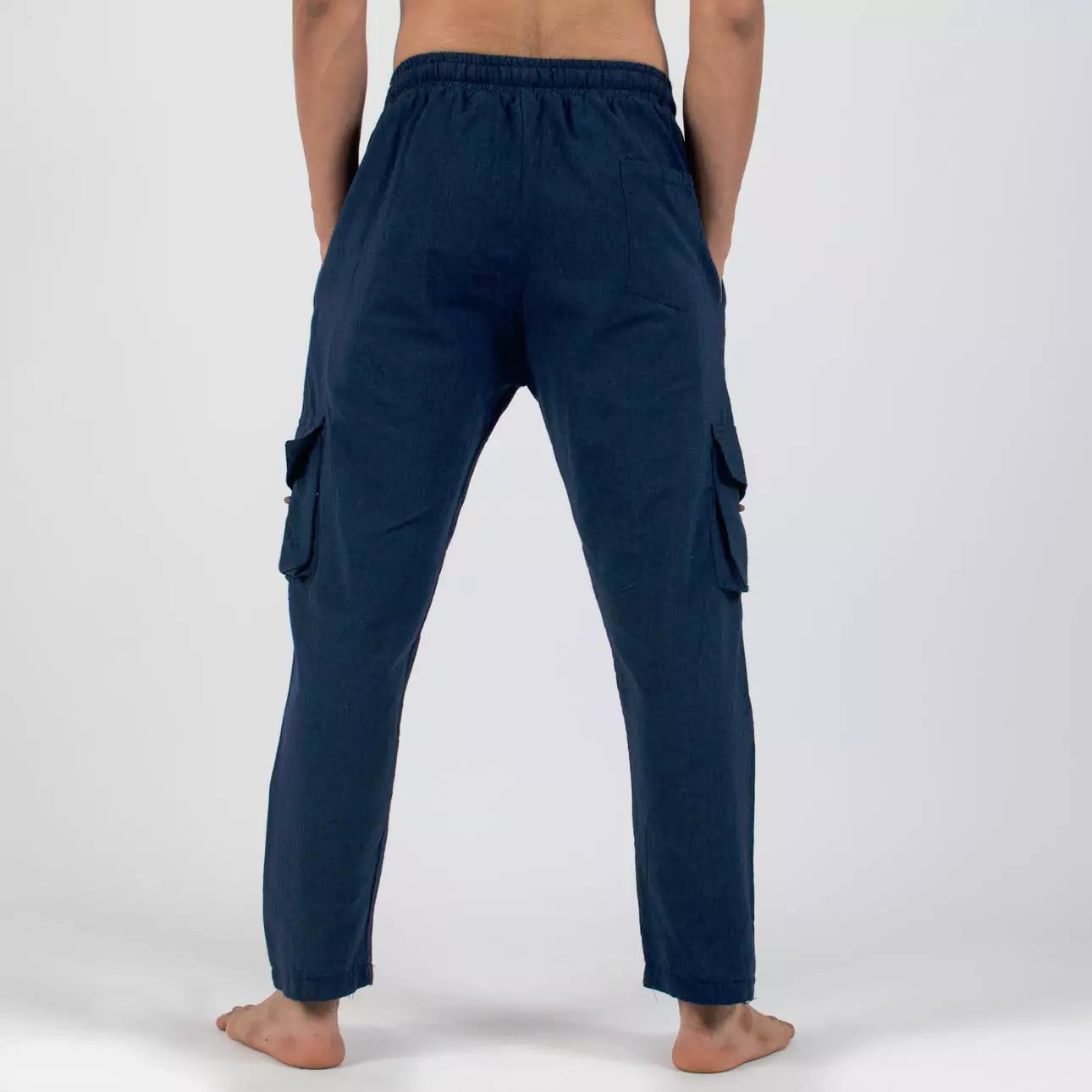 Relaxed Linen Cargo Sweatpants