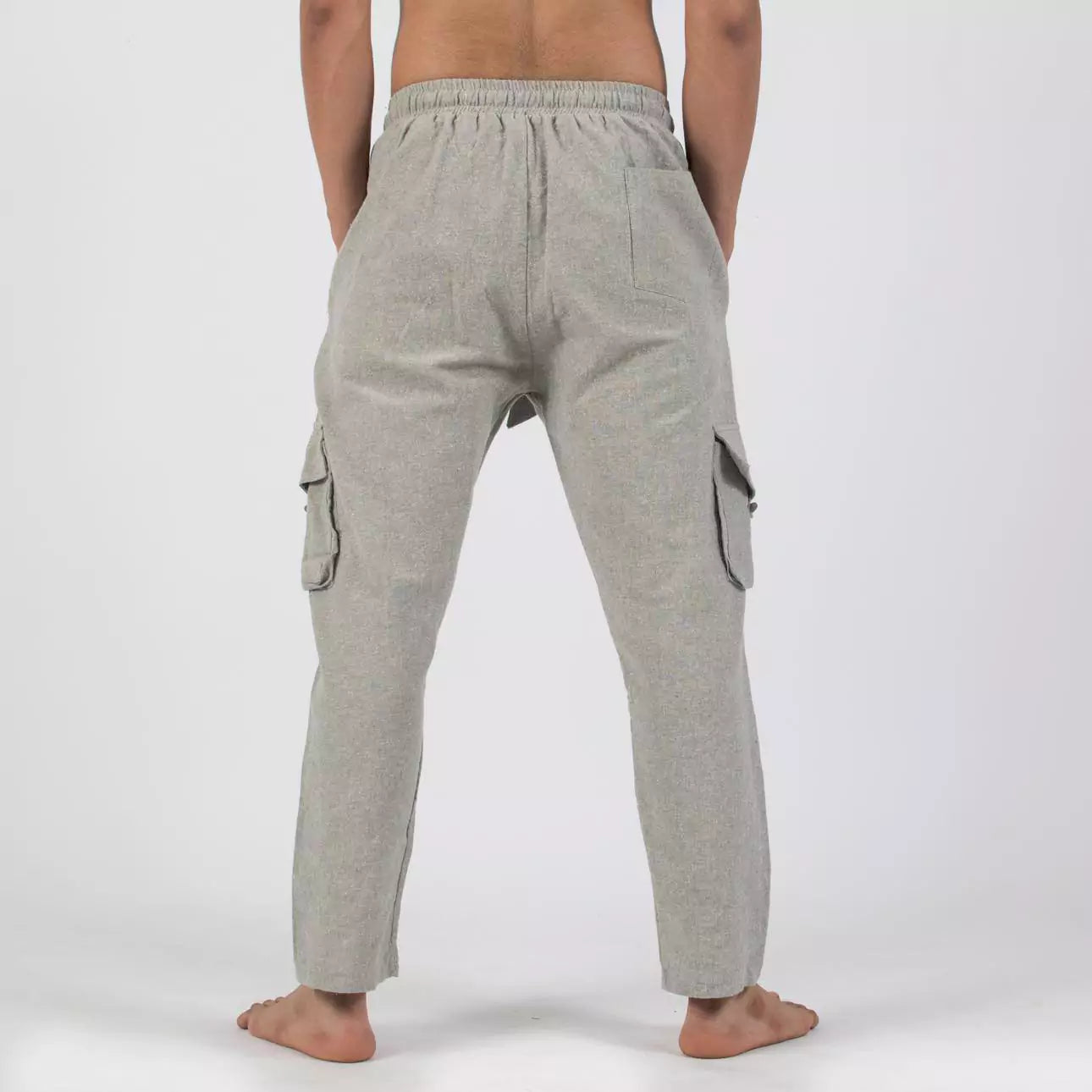 Relaxed Linen Cargo Sweatpants