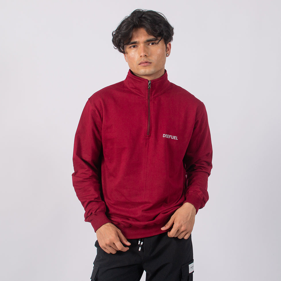 Men’s Summer/ Autumn full sleeve quarter zip t-shirt .