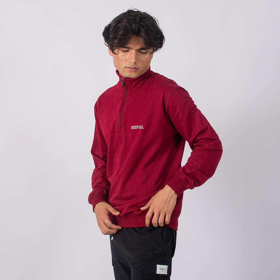 Men’s Summer/ Autumn full sleeve quarter zip t-shirt .