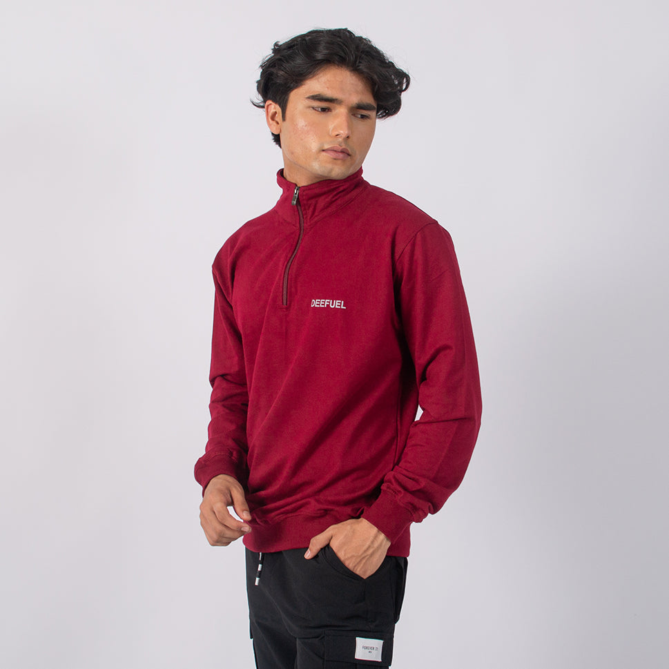 Men’s Summer/ Autumn full sleeve quarter zip t-shirt .