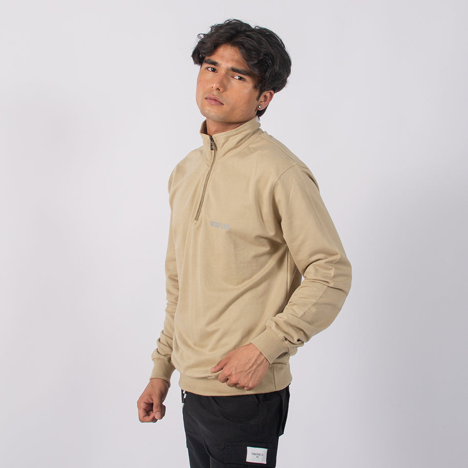 Men’s Summer/ Autumn full sleeve quarter zip t-shirt .