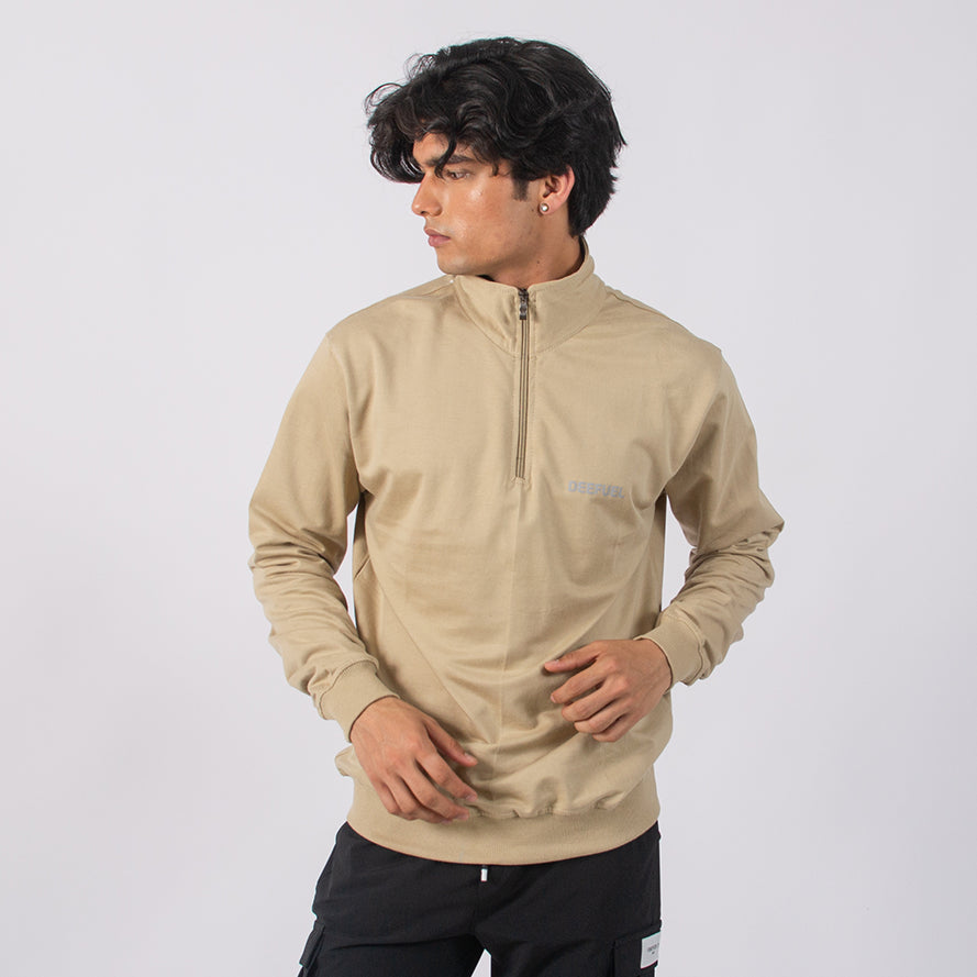 Men’s Summer/ Autumn full sleeve quarter zip t-shirt .