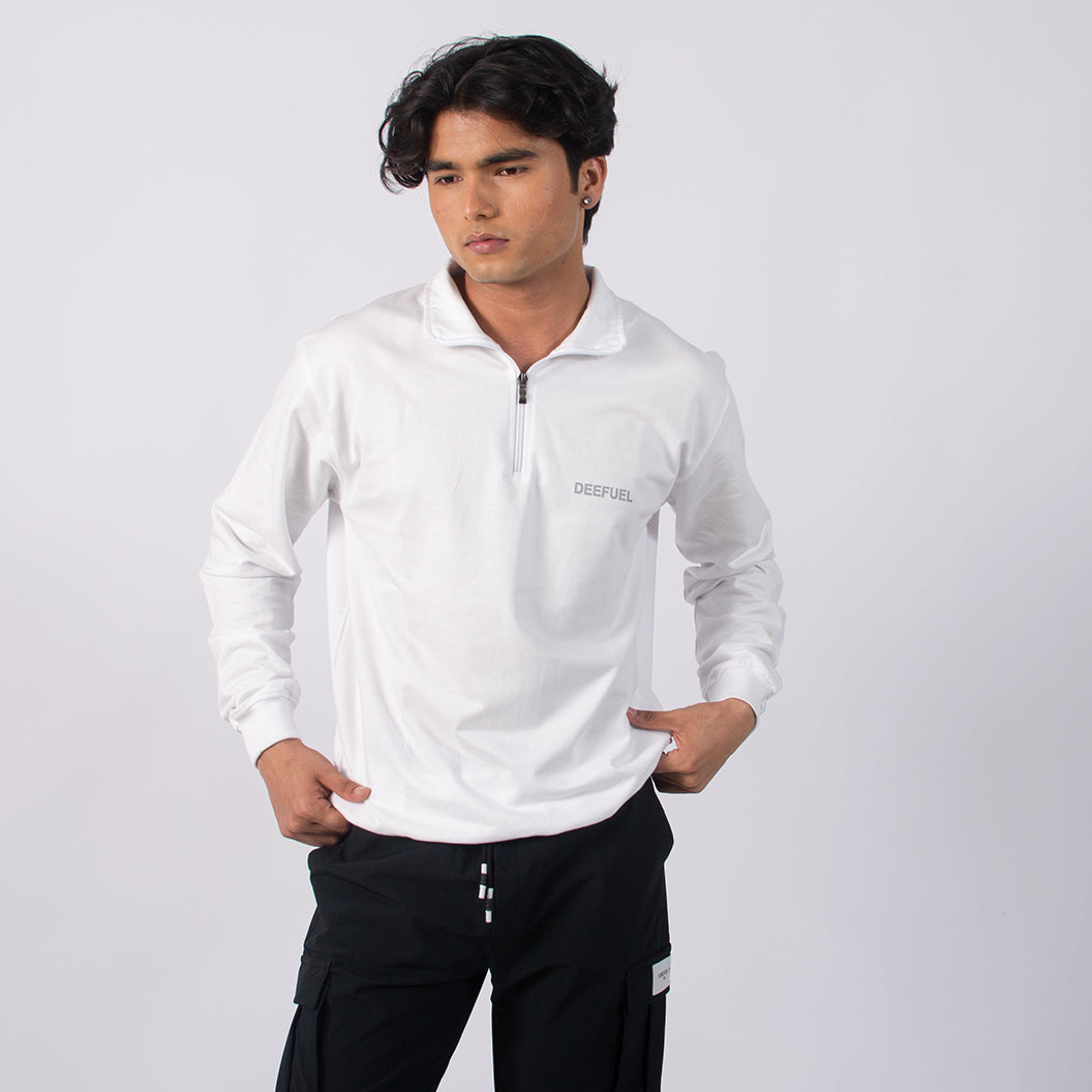 Men’s Summer/ Autumn full sleeve quarter zip t-shirt .