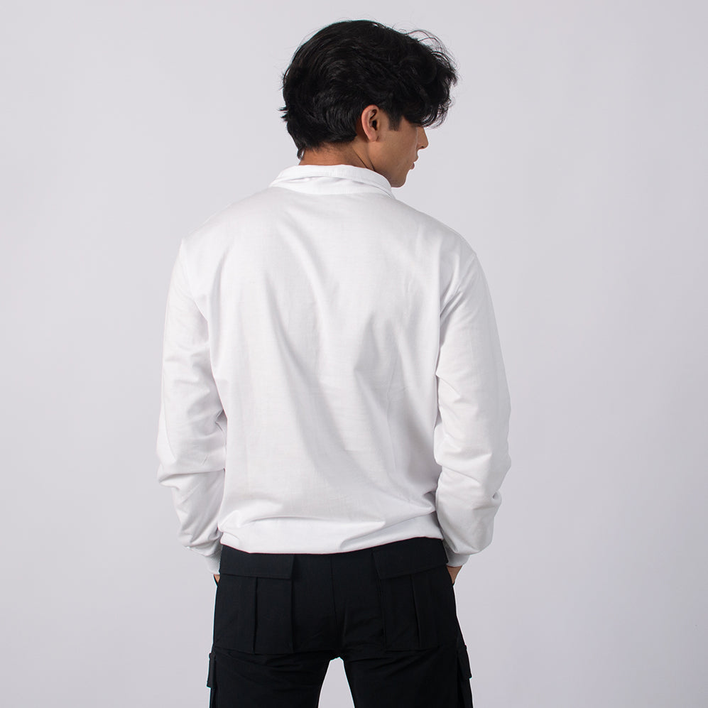 Men’s Summer/ Autumn full sleeve quarter zip t-shirt .