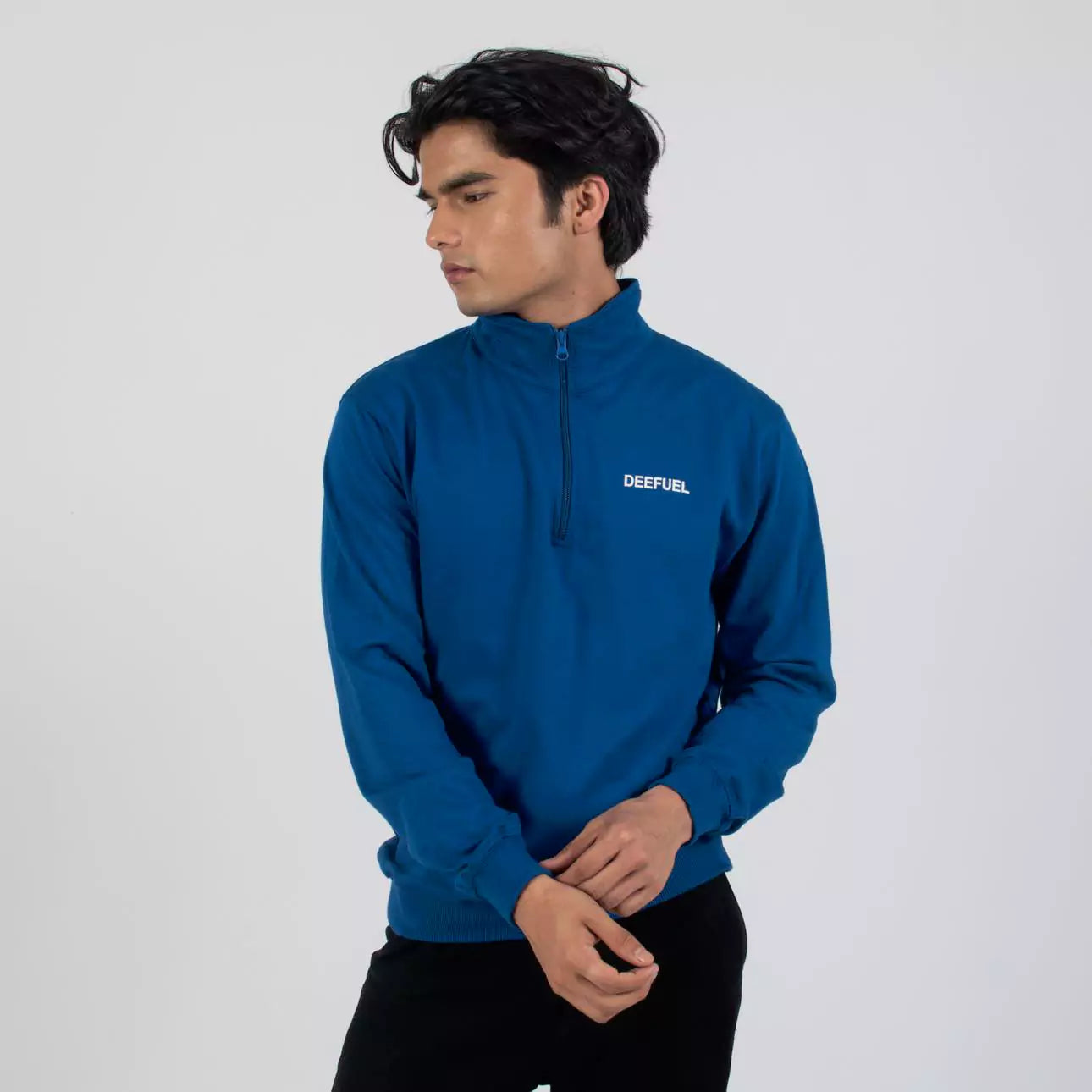 Men’s Summer/ Autumn full sleeve quarter zip t-shirt .